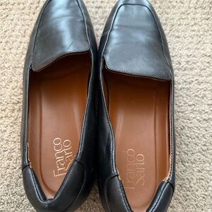 Franco Sarto Black Leather Flats - Women’s Size 10